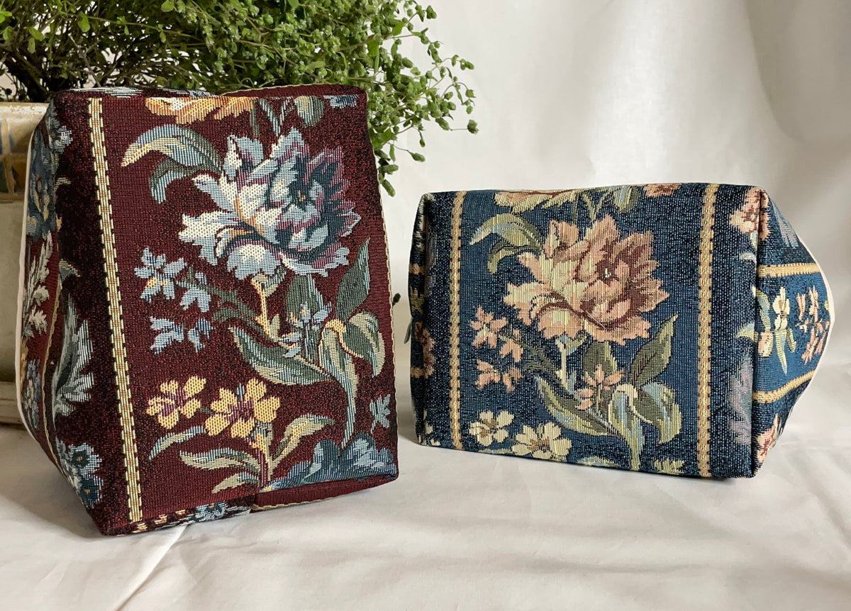 Panier de rangement en tissu récupéré
