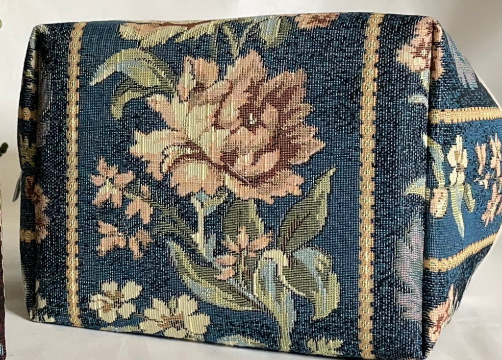 Panier de rangement en tissu récupéré